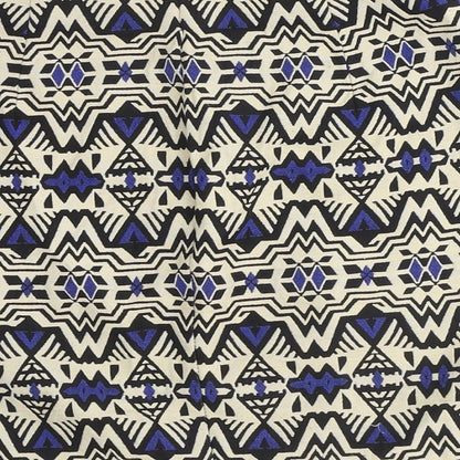 H&M Womens Beige Geometric Polyester Mini Skirt Size 4 Zip