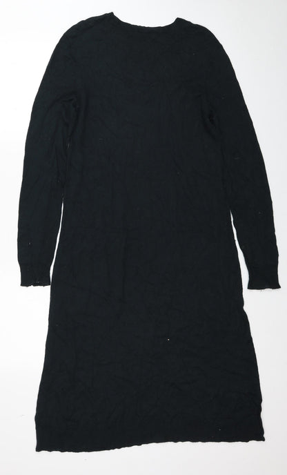 TWIGGY Womens Green Viscose Fit & Flare Size 10 Round Neck Pullover