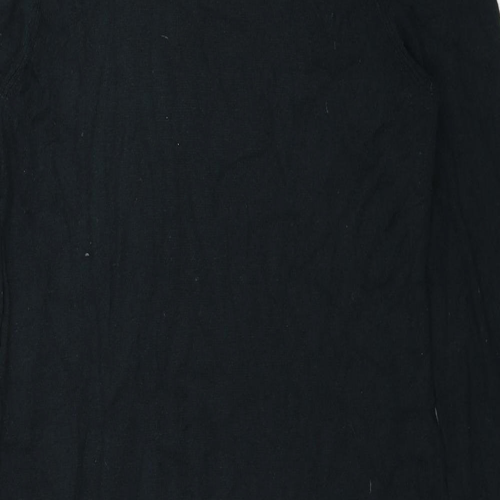 TWIGGY Womens Green Viscose Fit & Flare Size 10 Round Neck Pullover