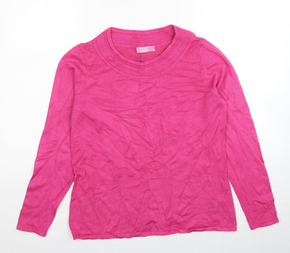 Womens UK Size M Sarah Hamilton Pink Pullover Jumper