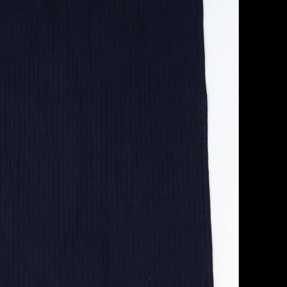 Just Miss Womens Blue Polyester Straight & Pencil Skirt Size 10