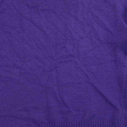 Womens UK Size S CHIC Purple Pullover Jumper