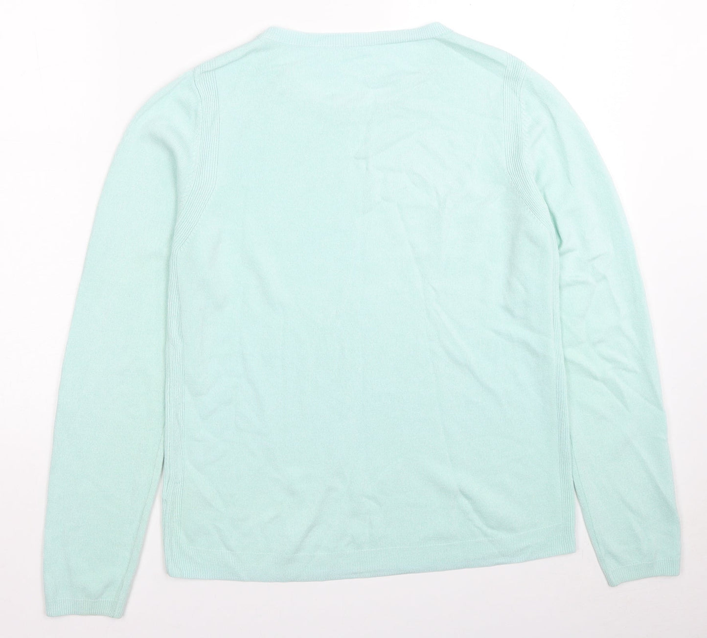Womens UK Size 10 Marks and Spencer Blue Pullover Jumper