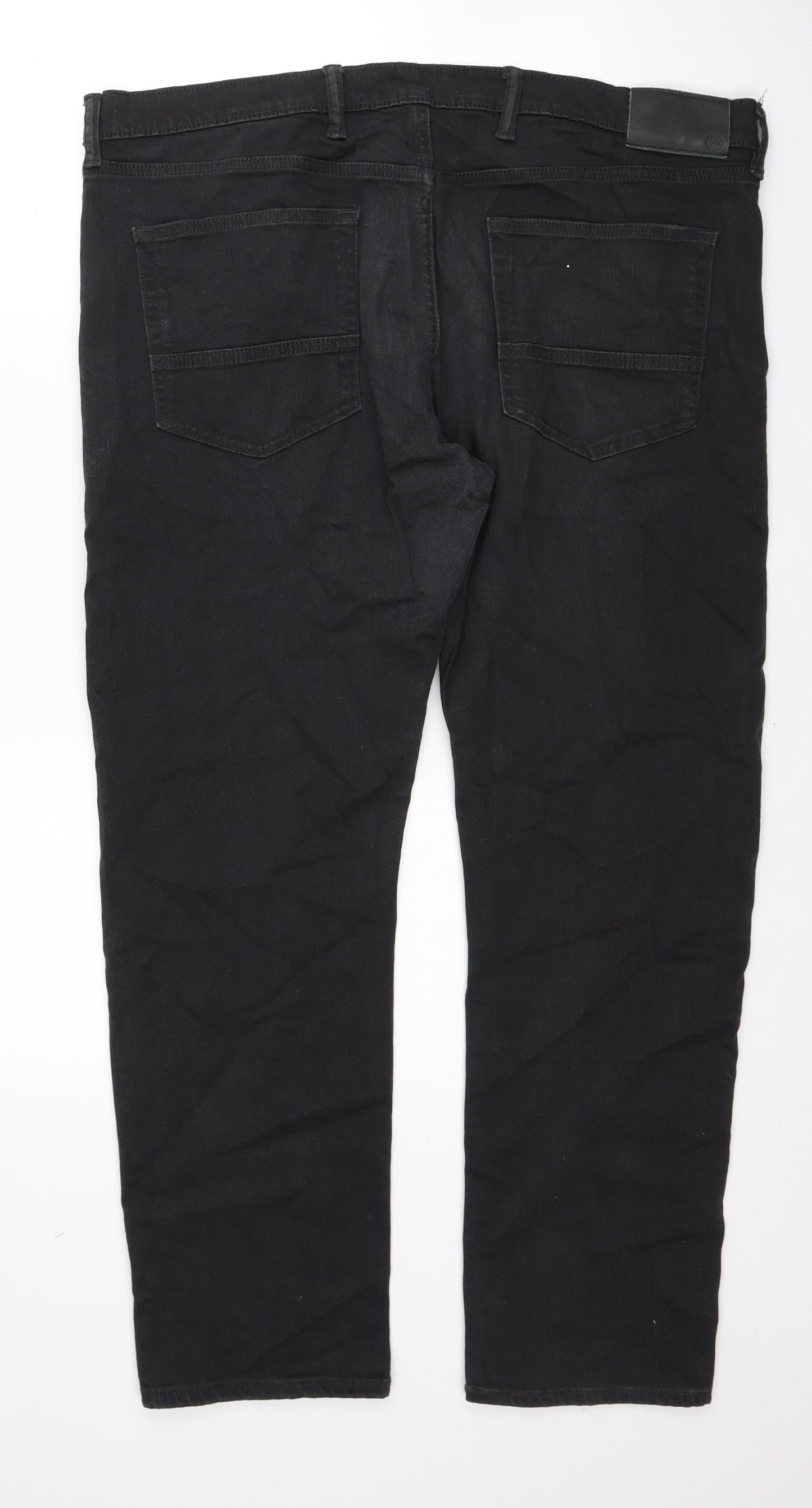 Womens UK Size 40 in Marks and Spencer Regular Fit Straight Black Jeans