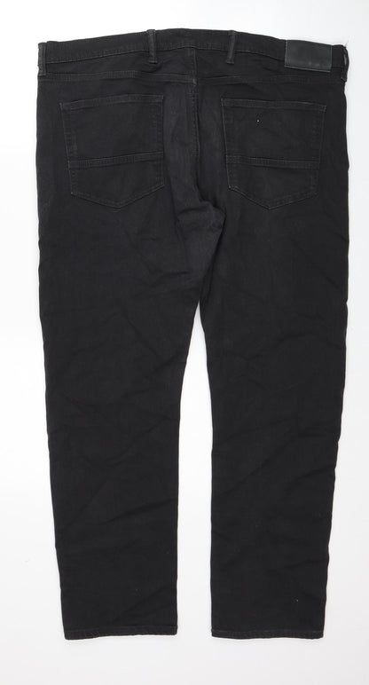 Womens UK Size 40 in Marks and Spencer Regular Fit Straight Black Jeans