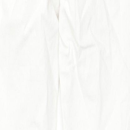 Denim & Co. Womens White Cotton Skinny Jeans Size 8 Regular Zip