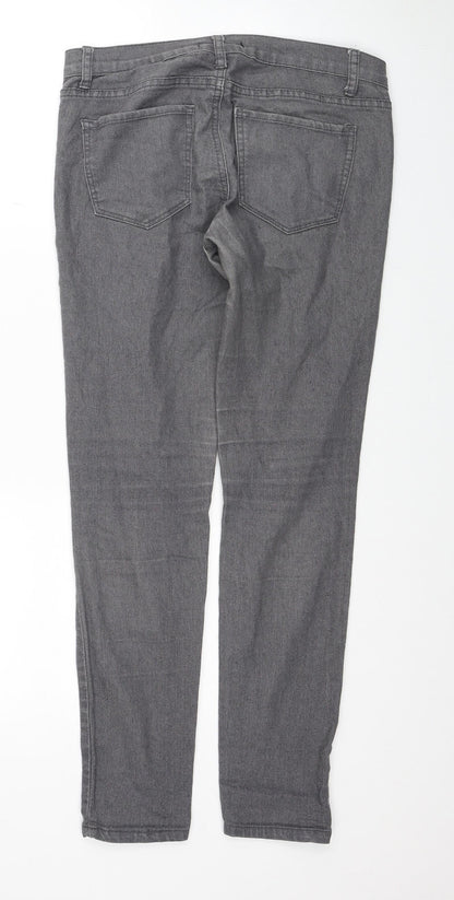 FOREVER 21 Womens Grey Cotton Skinny Jeans Size 27 in Regular Zip
