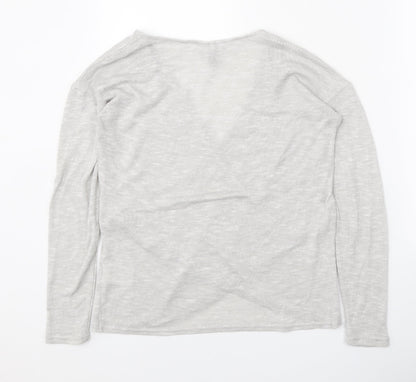 Womens UK Size S Divided Grey Pullover Jumper