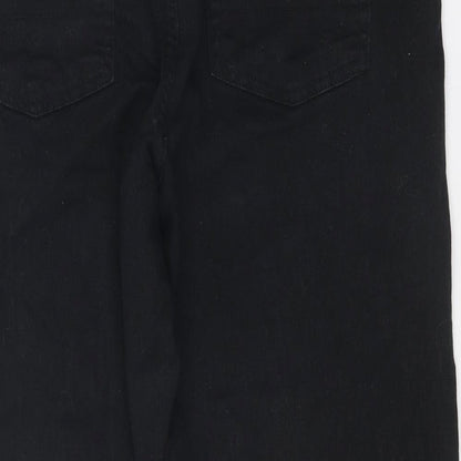 Pegasus Womens Black Cotton Straight Jeans Size 34 in Regular Zip