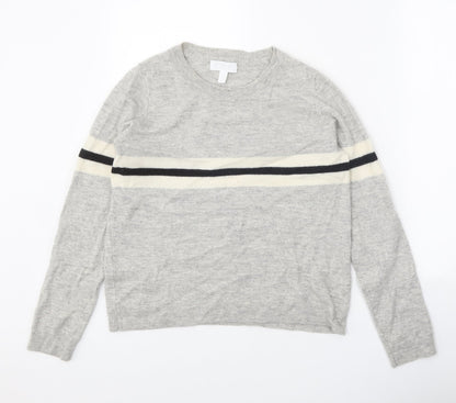 Womens UK Size 12 White Label Grey Pullover Jumper