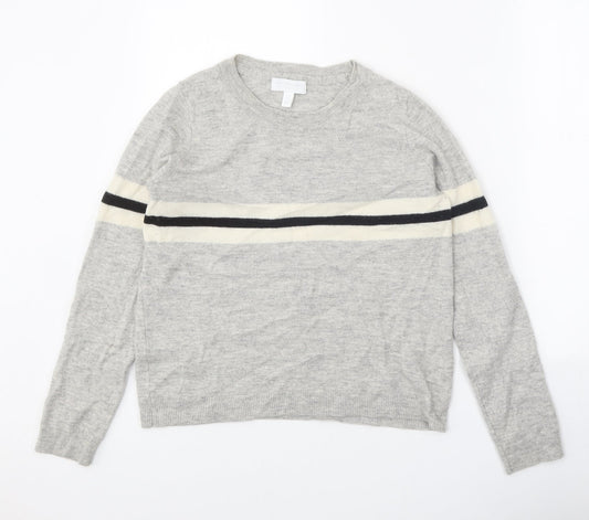 Womens UK Size 12 White Label Grey Pullover Jumper