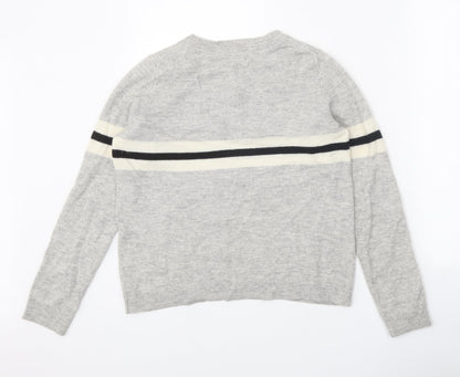 Womens UK Size 12 White Label Grey Pullover Jumper