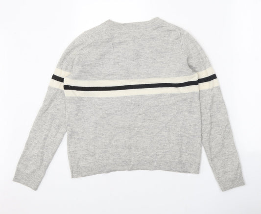 Womens UK Size 12 White Label Grey Pullover Jumper