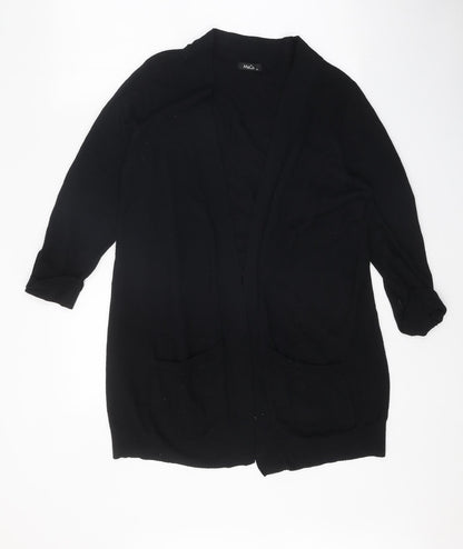 Womens UK Size M M&Co Black Cardigan Jumper