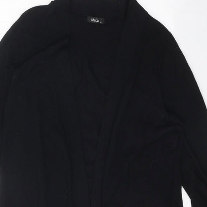 Womens UK Size M M&Co Black Cardigan Jumper