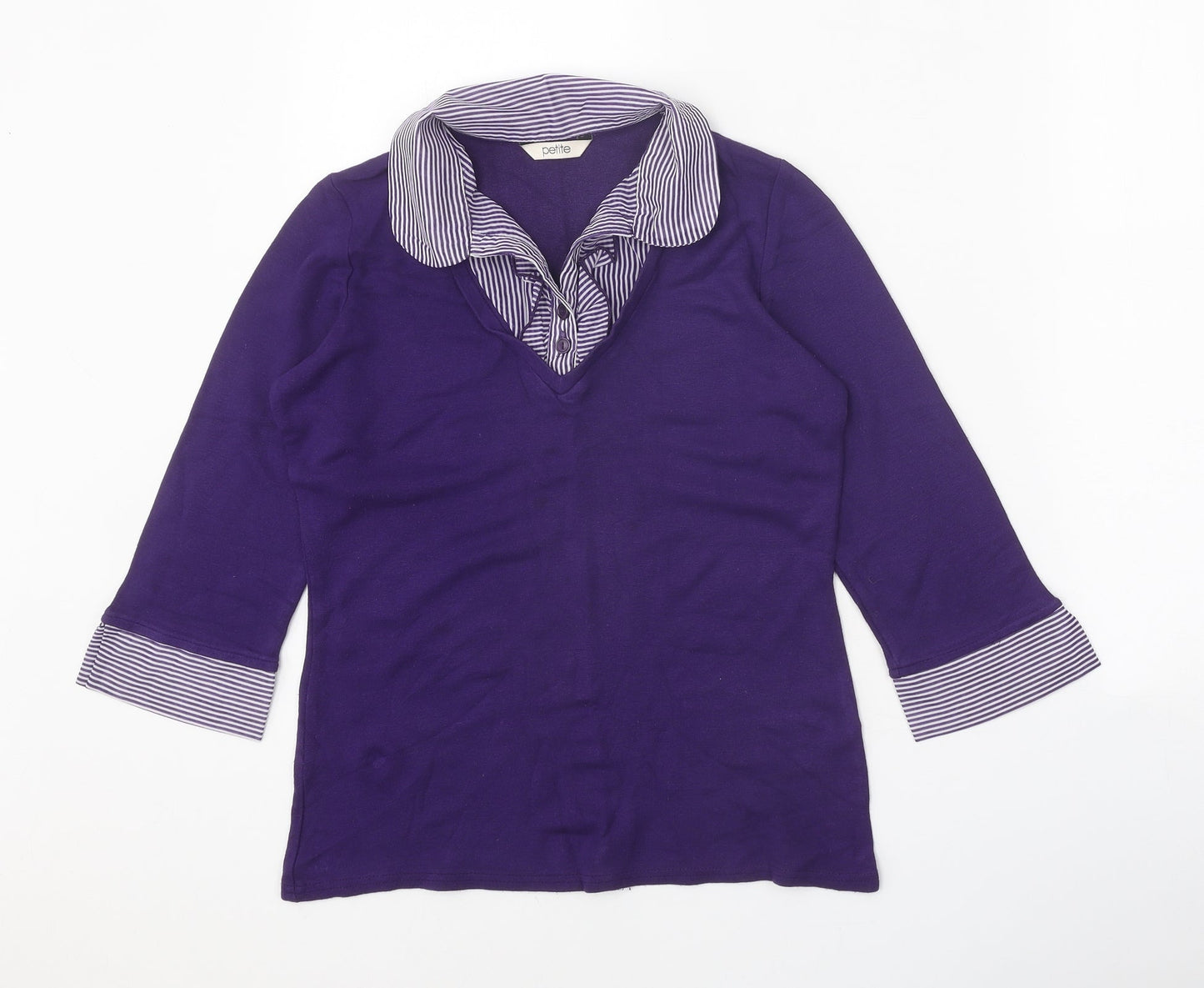Womens UK Size 12 BHS Purple Basic Blouse