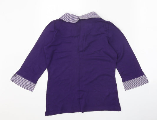 Womens UK Size 12 BHS Purple Basic Blouse