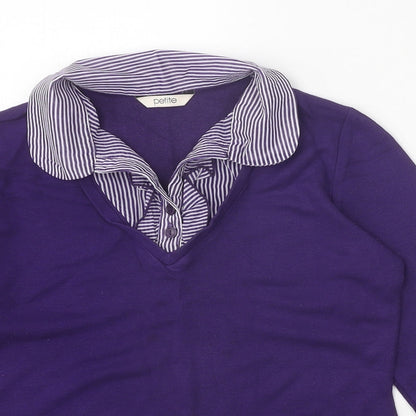 Womens UK Size 12 BHS Purple Basic Blouse