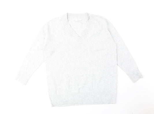 Womens UK Size M Papaya Grey Pullover Jumper