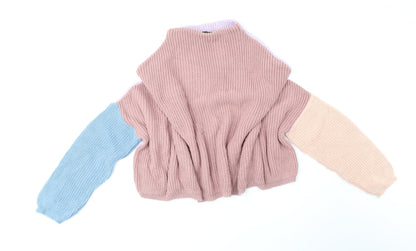 Womens UK Size 10 PRETTYLITTLETHING Multicoloured Pullover Jumper