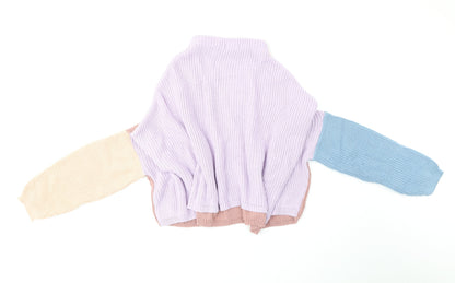 Womens UK Size 10 PRETTYLITTLETHING Multicoloured Pullover Jumper