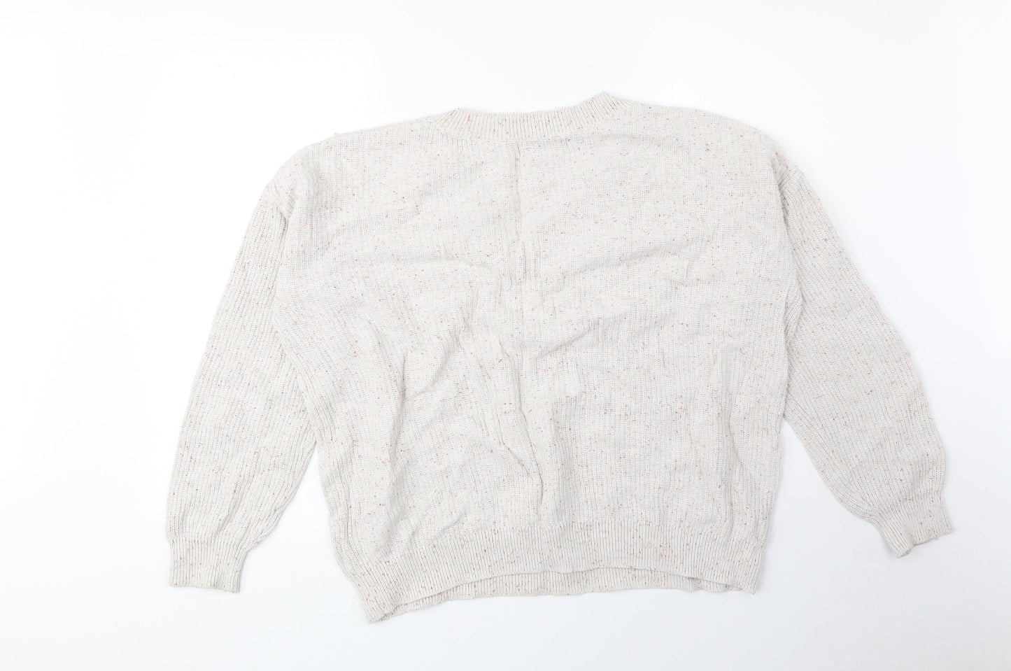Womens UK Size M Marks and Spencer Beige Pullover Jumper