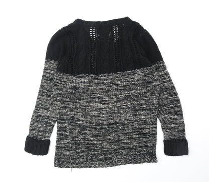 Womens UK Size M Peacocks Black Pullover Jumper
