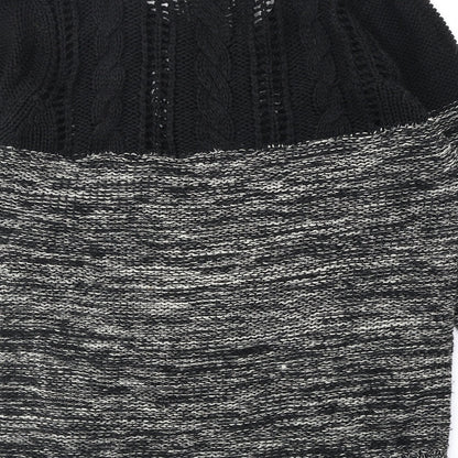 Womens UK Size M Peacocks Black Pullover Jumper