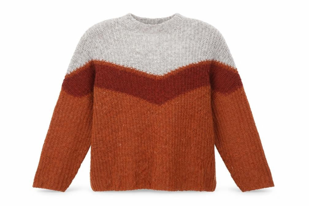 Womens UK Size M Preworn Brown Pullover Jumper