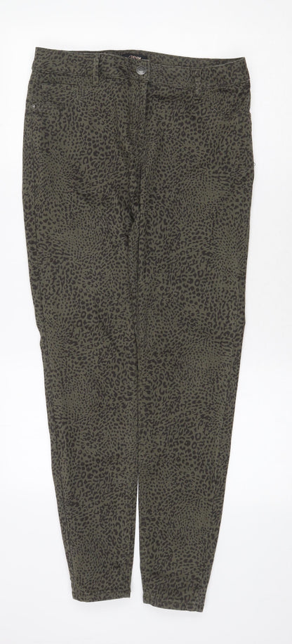 Womens UK Size 14 Matalan Regular Fit  Green Trousers