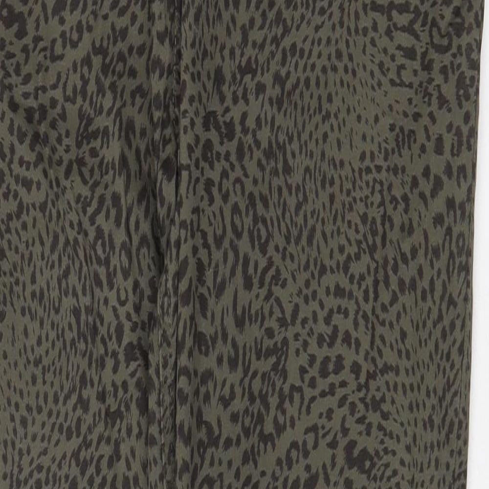 Womens UK Size 14 Matalan Regular Fit  Green Trousers