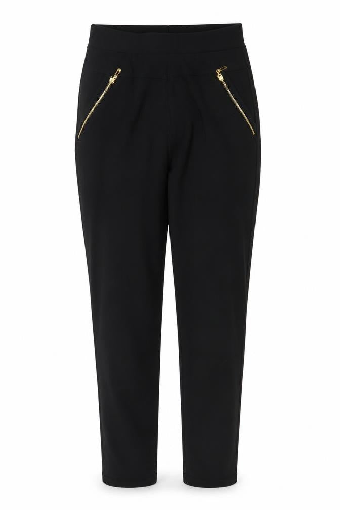 Womens UK Size S Preworn Regular Fit  Black Trousers