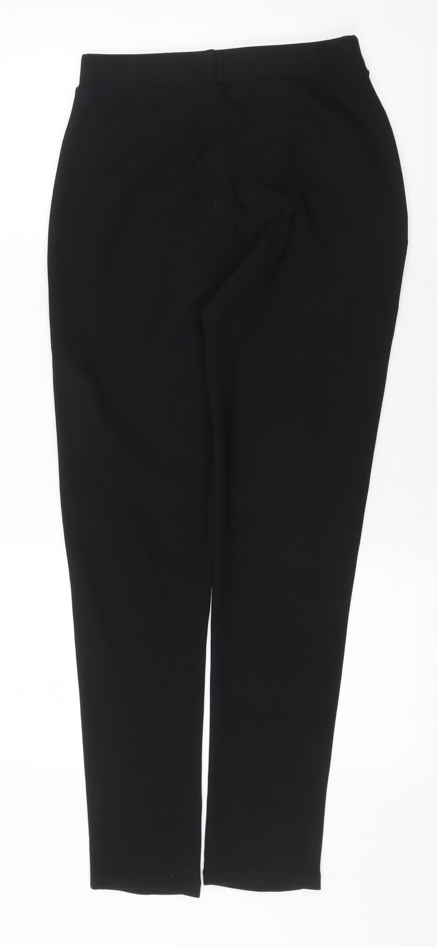 Womens UK Size S Preworn Regular Fit  Black Trousers