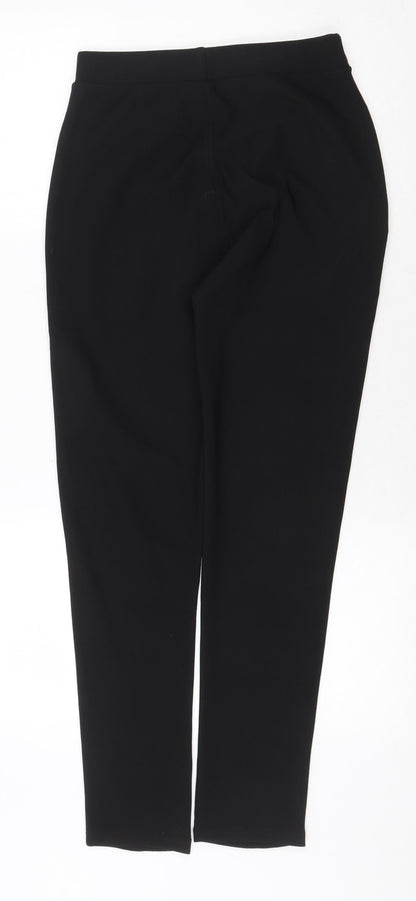 Womens UK Size S Preworn Regular Fit  Black Trousers