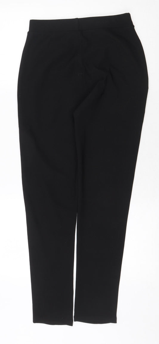 Womens UK Size S Preworn Regular Fit  Black Trousers