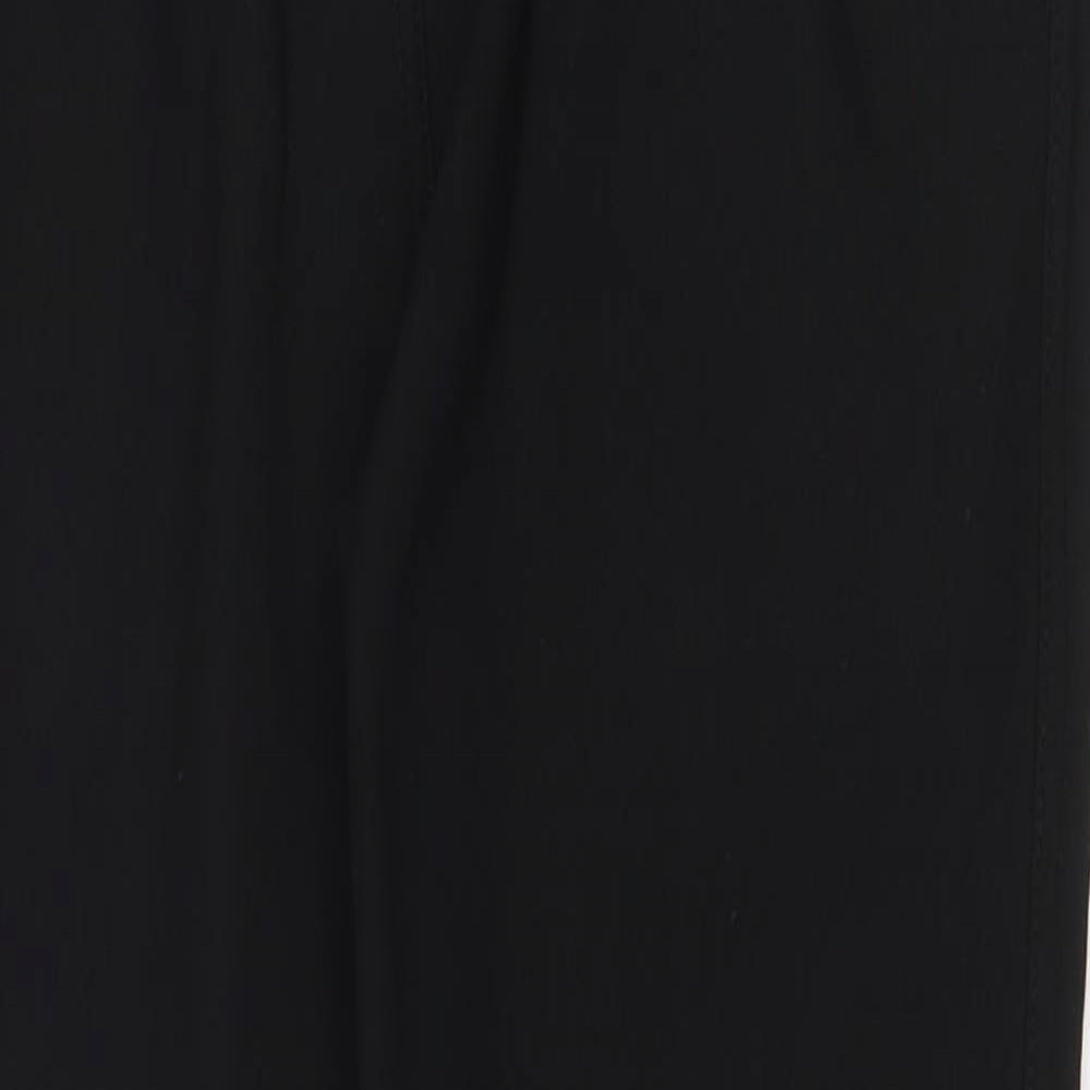 Womens UK Size S Preworn Regular Fit  Black Trousers