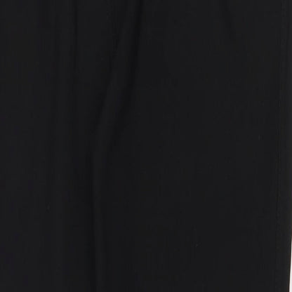 Womens UK Size S Preworn Regular Fit  Black Trousers