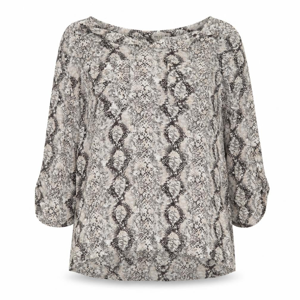 Womens UK Size L Faith and Joy Beige Basic Blouse