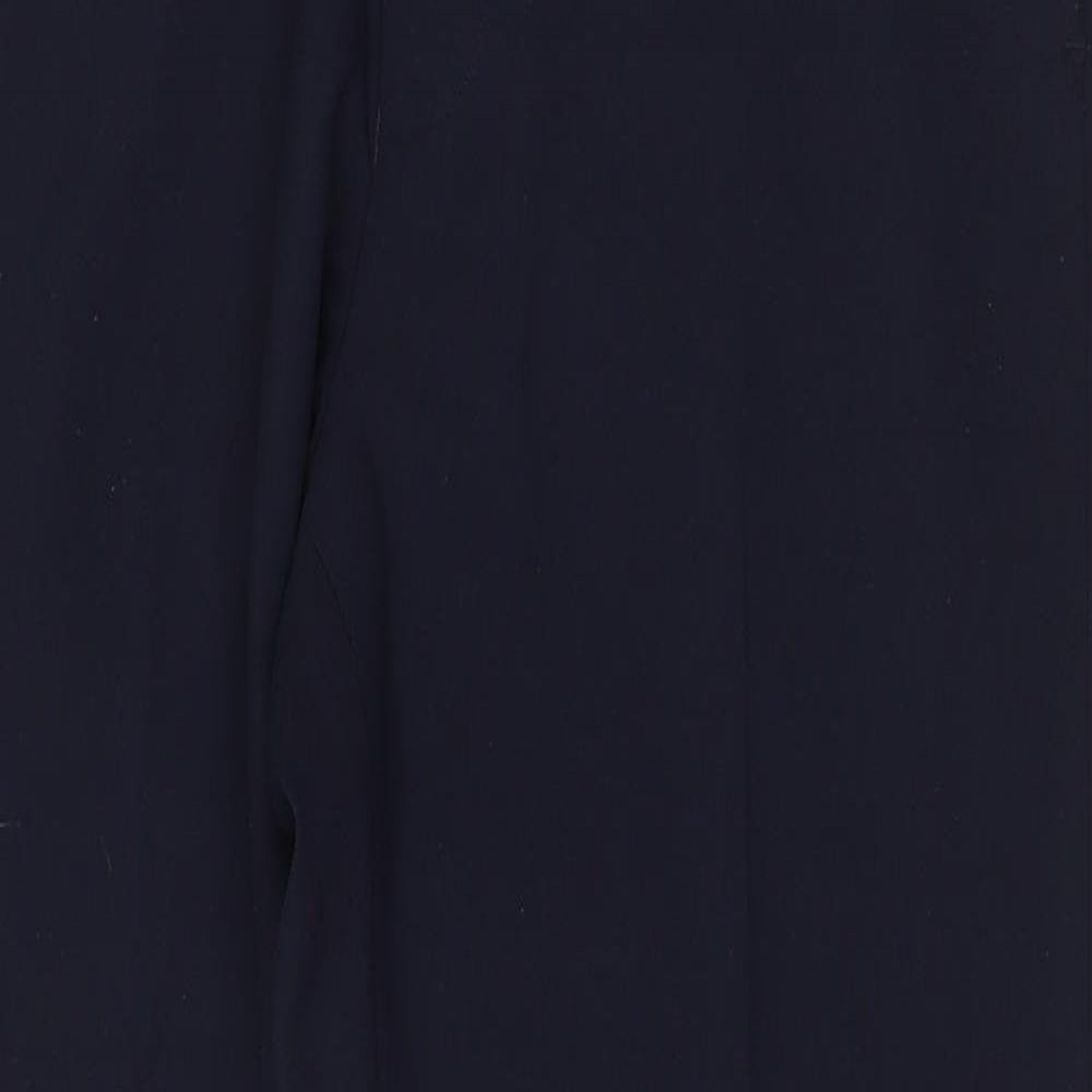 Marks and Spencer Mens Blue Polyester Dress Pants Trousers Size 32 in Regular Zip
