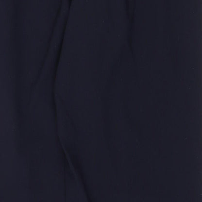Marks and Spencer Mens Blue Polyester Dress Pants Trousers Size 32 in Regular Zip