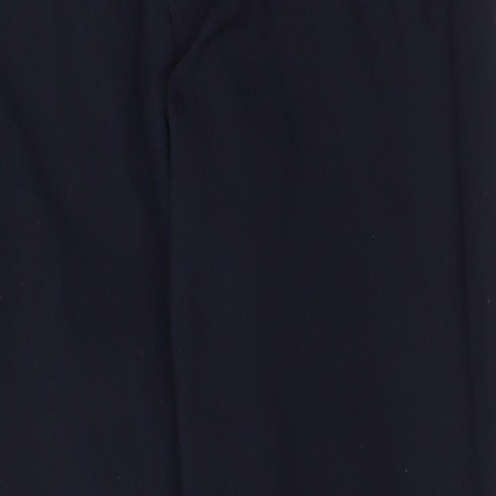 Marks and Spencer Mens Blue Polyester Dress Pants Trousers Size 32 in Regular Zip