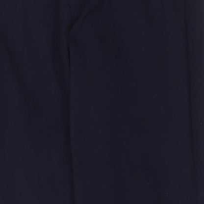 Marks and Spencer Mens Blue Polyester Dress Pants Trousers Size 32 in Regular Zip