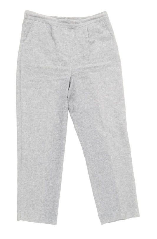Bonmarché Womens Grey Polyester Trousers Size 12 Regular