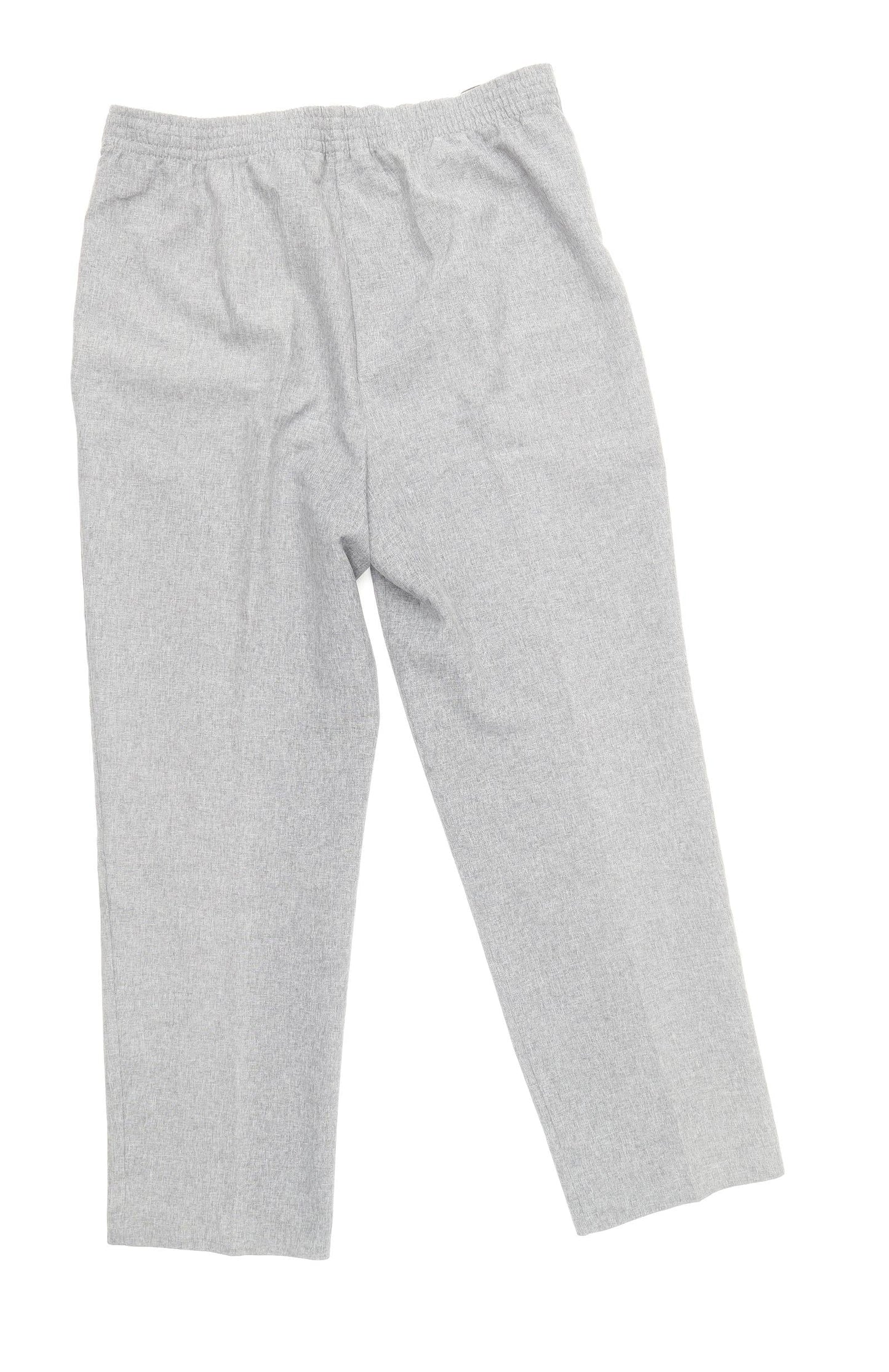 Bonmarché Womens Grey Polyester Trousers Size 12 Regular