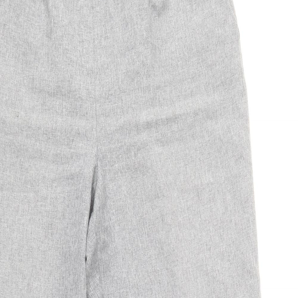 Bonmarché Womens Grey Polyester Trousers Size 12 Regular