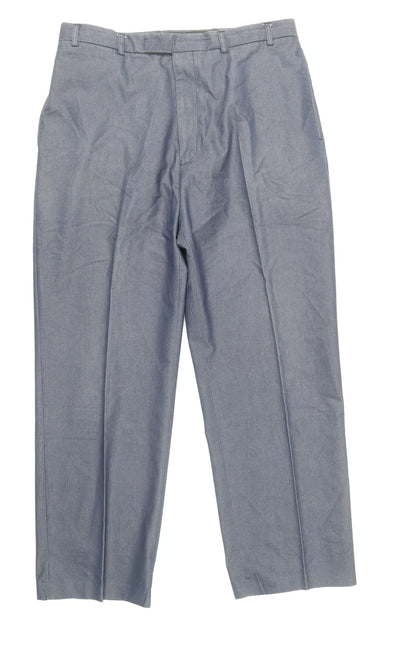 NEXT Mens Blue Cotton Dress Pants Trousers Size 36 in Regular Zip