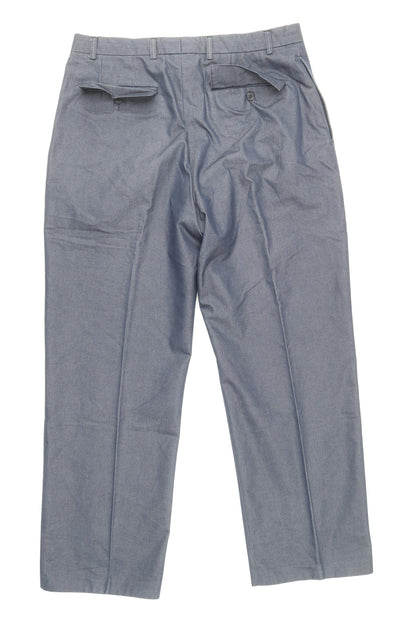 NEXT Mens Blue Cotton Dress Pants Trousers Size 36 in Regular Zip