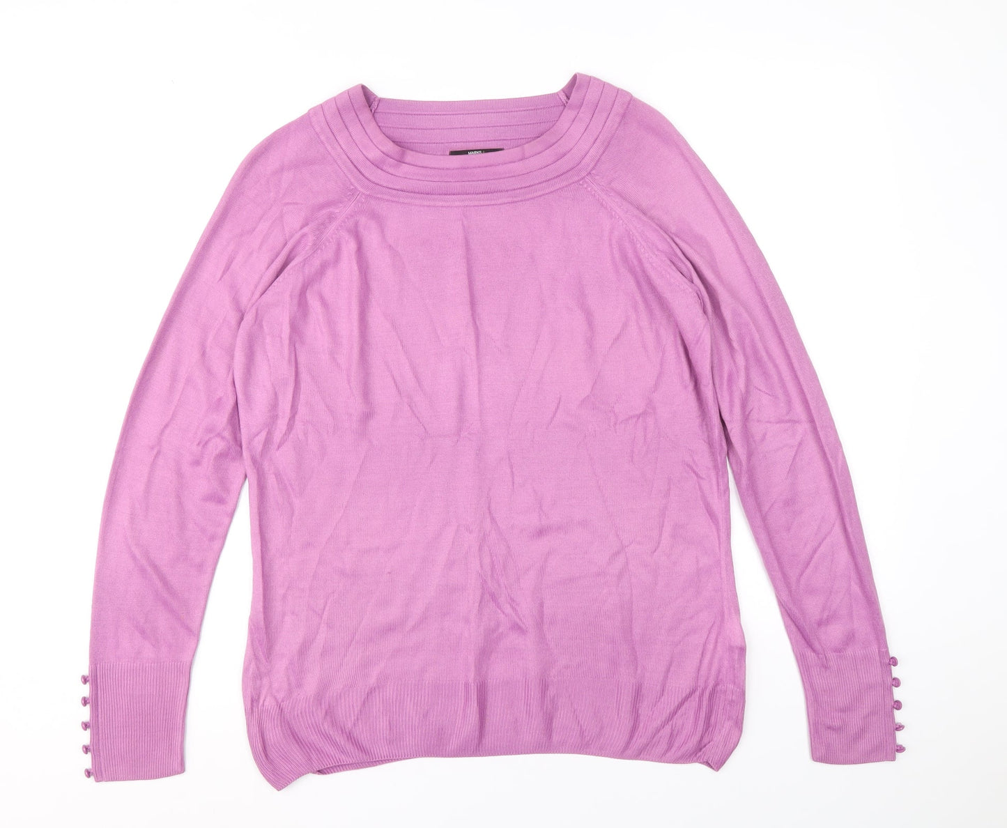 Womens UK Size 14 Marks and Spencer Purple Pullover Jumper