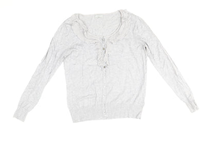 Womens UK Size 12 Per Una Grey Cardigan Jumper