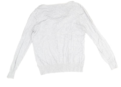 Womens UK Size 12 Per Una Grey Cardigan Jumper